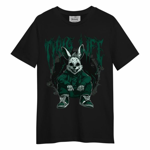 Oxidized Green 4s Shirt, Thug Life Bunny Unisex Shirt Matching Jordan Shirt Jezsport.com