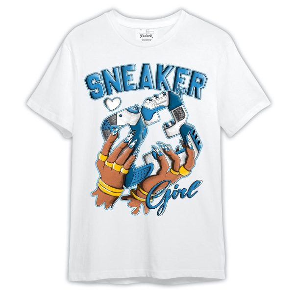 Powder Blue 9s Shirt, 23 Sneaker Girl Shirt Outfit Jezsport.com