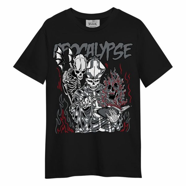 Retro Fire Red 9s Shirt - Apocalypse Skeleton Unisex Shirt Matching Jordan Shirt Jezsport.com