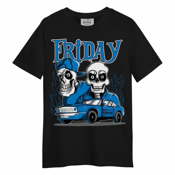 Industrial Blue 4s Shirt, Friday Funny Graphic Military Blue 4s Unisex Shirt Matching Jordan Shirt Jezsport.com