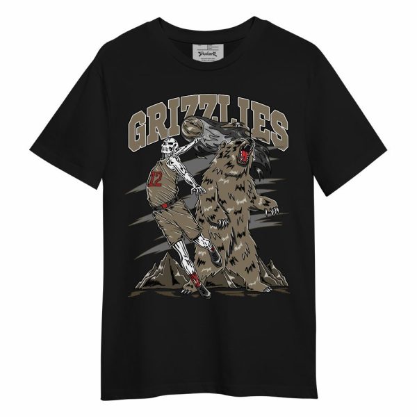 Olive 9s Shirt - Grizzly Bear Skeleton Unisex Shirt Jezsport.com