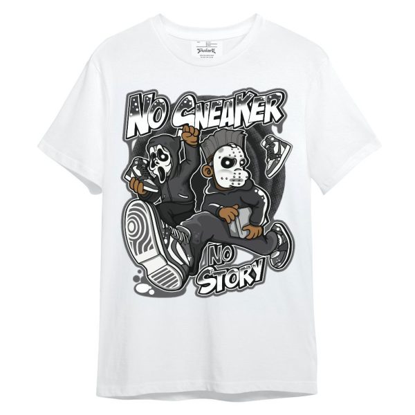 White Thunder 4s Shirt - Sneakers Make Story Graphic Unisex Shirt Jezsport.com