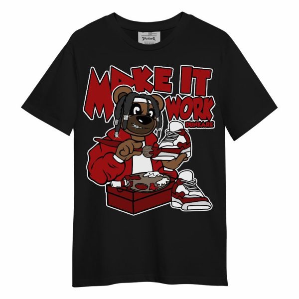 Red Taxi 12s Shirt - Pull It Off Bear Unisex Shirt Matching Jordan Shirt Jezsport.com