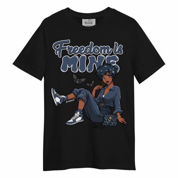 Low Diffused Blue 11s Shirt, Freedom Is Mine Unisex Shirt Matching Jordan Shirt Jezsport.com