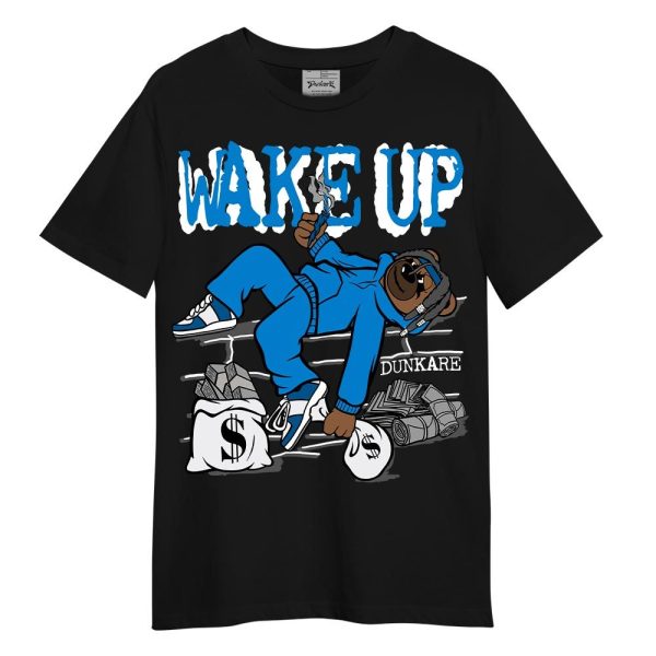 Industrial Blue 4s Shirt - Wakeup Bear Shirt Unisex Matching Jordan Shirt Jezsport.com