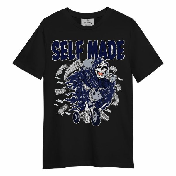 Midnight Navy 11s Shirt - Self Make Skeleton Unisex Shirt Matching Jordan Shirt Jezsport.com