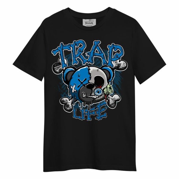 Industrial Blue 4s Shirt, Trap Bear Skull Military Blue 4s Unisex Shirt Matching Jordan Shirt Jezsport.com