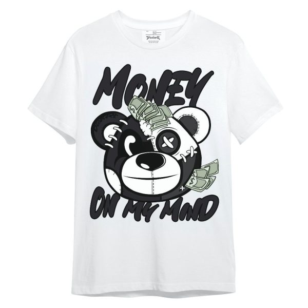 White Thunder 4s Shirt - Money On My Mind Bear Shirt Unisex Oufit Unisex Shirt Matching Jordan Shirt Jezsport.com