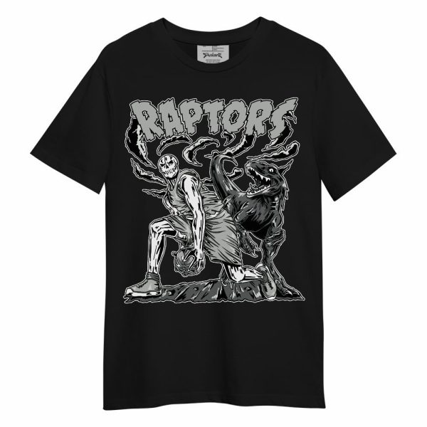 Paris Cement Grey 4s Shirt - Raptors Skeleton Unisex Shirt Matching Jordan Shirt Jezsport.com