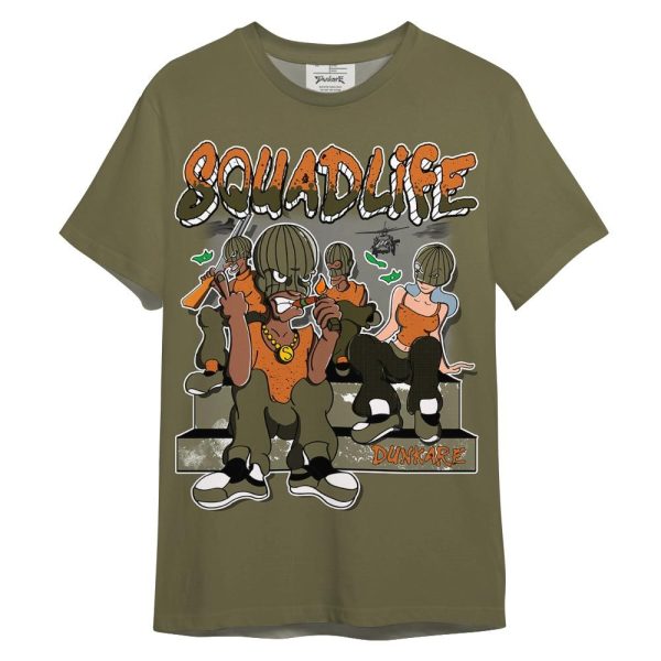 Olive 5s Shirt, Squad Life Shirt 3D Graphic Outfit 0705 LGH Jezsport.com