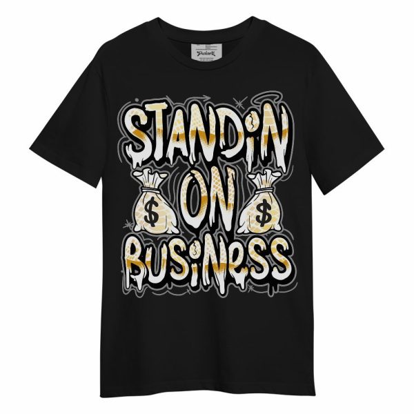 Low Yellow Python 11s Shirt - Standin' Business Graphic Unisex Shirt Matching Jordan Shirt Jezsport.com