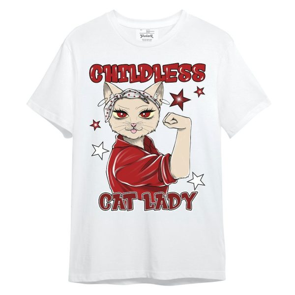 Red Taxi 12s Shirt - Childless Kat Lady Unisex Shirt Matching Jordan Shirt Jezsport.com