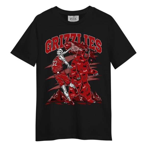 Red Taxi 12s Shirt - Grizzly Bear Skeleton Unisex Shirt Matching Jordan Shirt Jezsport.com