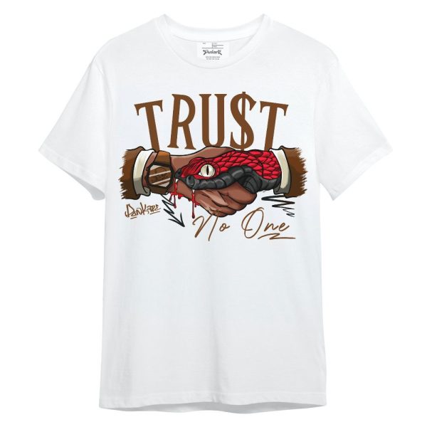 Archaeo Brown 5s Shirt, Snake Trust No One Unisex Shirt Matching Jordan Shirt Jezsport.com