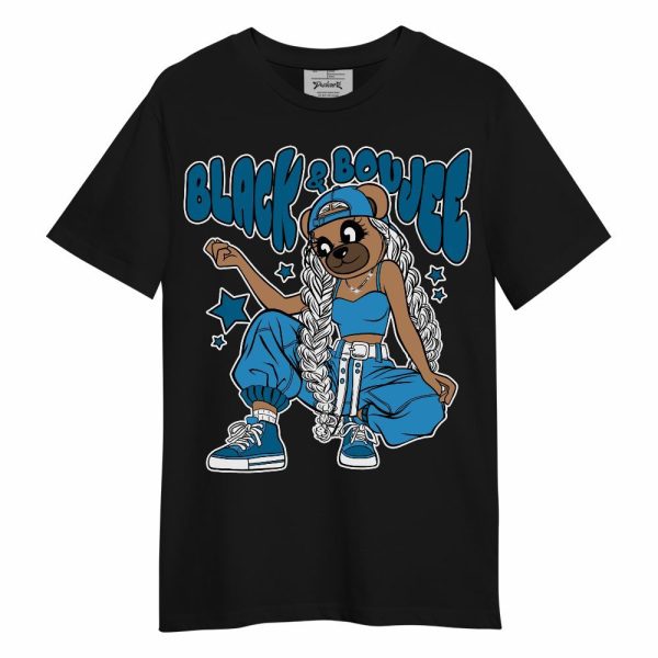 Powder Blue 9s Shirt - Boujee Girls Bear Unisex Shirt Matching Jordan Shirt Jezsport.com