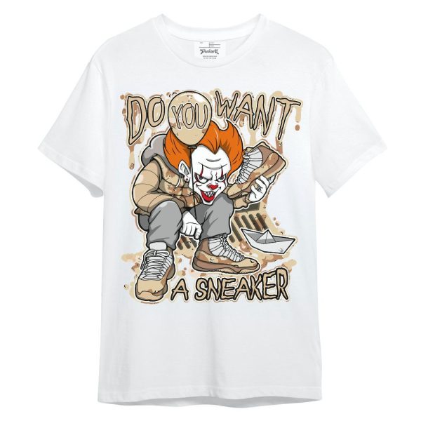 Desert Camo 3s Shirt - Clown Scary Sneakers Halloween Graphic Unisex Shirt Matching Jordan Shirt Jezsport.com