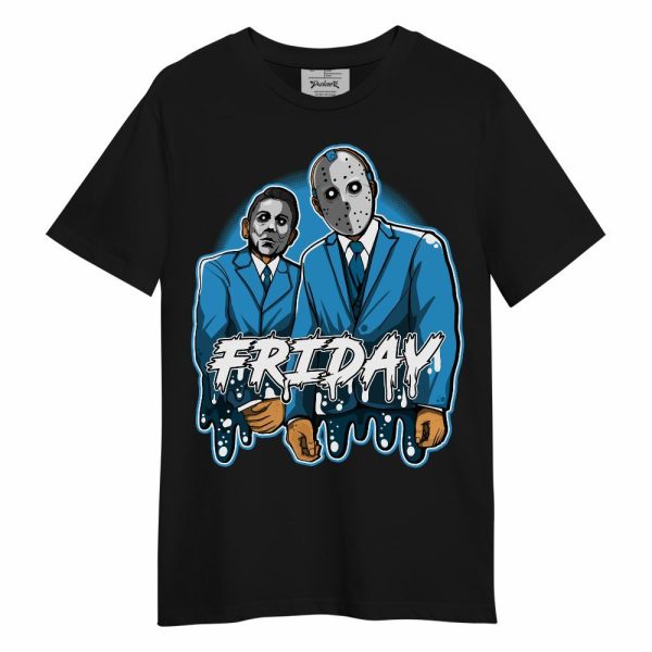 Powder Blue 9s Shirt - Friday Halloween Graphic Unisex Shirt Matching Jordan Shirt Jezsport.com