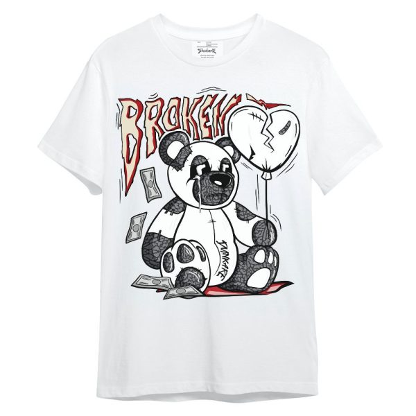 Cement Grey 3s Shirt - Broken Bear Shirt Unisex Oufit Unisex Shirt Matching Jordan Shirt Jezsport.com