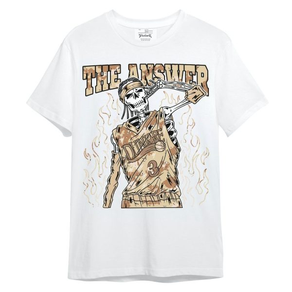 Desert Camo 3s Shirt - Allen Answer Skeleton Unisex Shirt Matching Jordan Shirt Jezsport.com