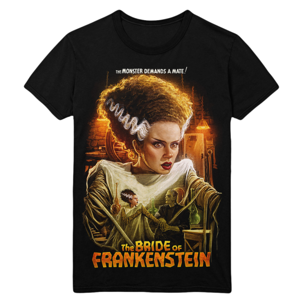 The Bride of Frankenstein The Monster Demands a Mate T Shirt Funny Halloween Shirt For Halloween Jezsport.com