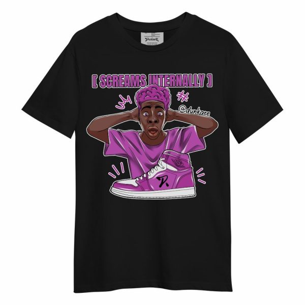 Hyper Violet 4s Shirt - Scream Internally Unisex Shirt Matching Jordan Shirt Jezsport.com