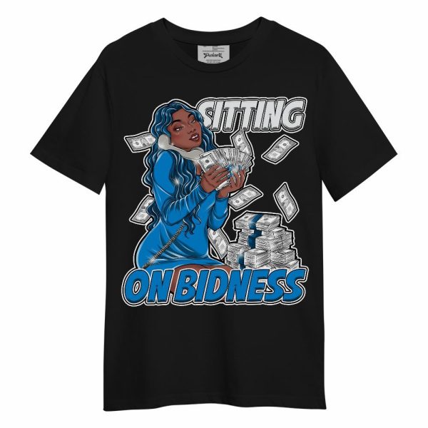 Industrial Blue 4s Shirt - Bidness Unique Unisex Shirt Matching Jordan Shirt Jezsport.com