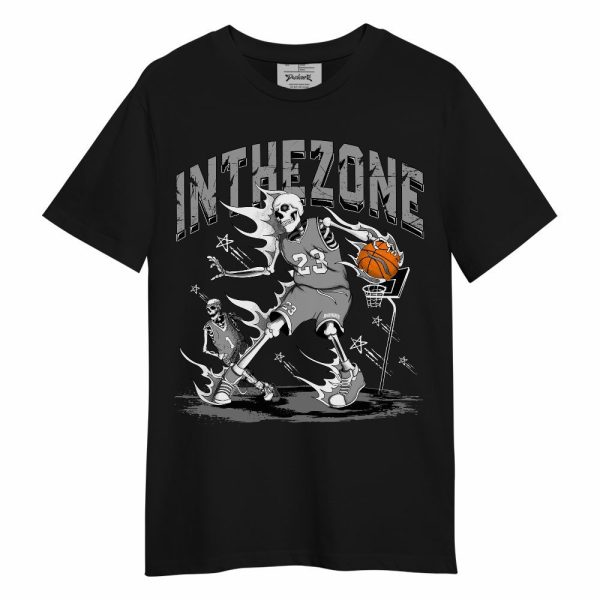 Black Wolf Grey 12s Shirt, 23 G.O.A.T Skeleton Basketball Unisex Shirt Matching Jordan Shirt Jezsport.com