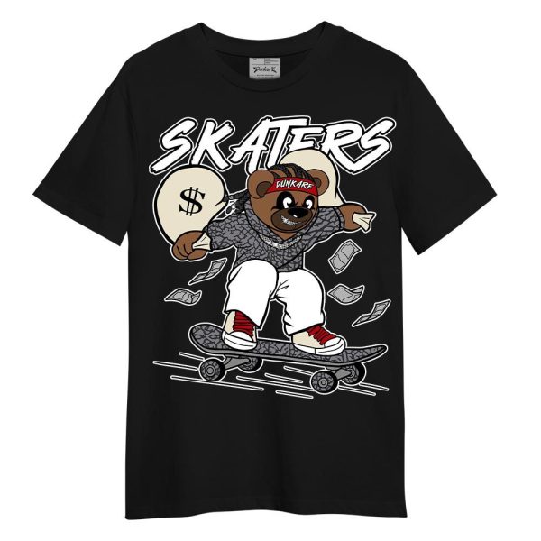 Cement Grey 3s Shirt - Skaters Bear Shirt Unisex Matching Jordan Shirt Jezsport.com