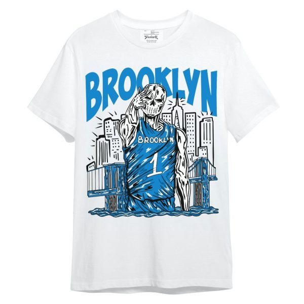 Industrial Blue 4s Shirt - Brooklyn's Skeleton Unisex Shirt Matching Jordan Shirt Jezsport.com