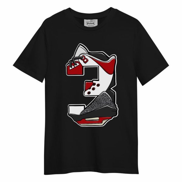 Cement Grey 3s Shirt, Number 3s Unisex Shirt Matching Jordan Shirt Jezsport.com