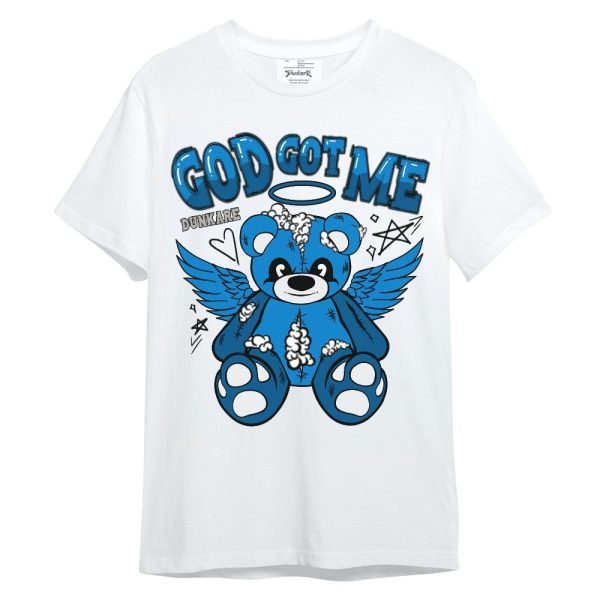 Industrial Blue 4s Shirt - Gods Guides Me Bear Unisex Shirt Matching Jordan Shirt Jezsport.com