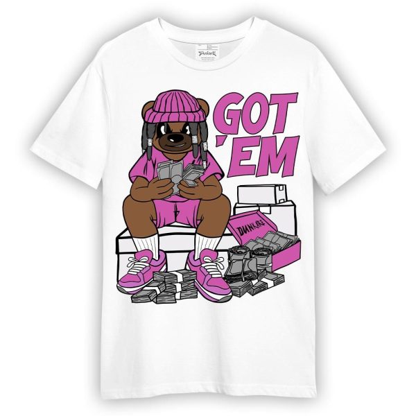 Hyper Violet 4s Shirt - Bagged It Bear Shirt Unisex Matching Jordan Shirt Jezsport.com