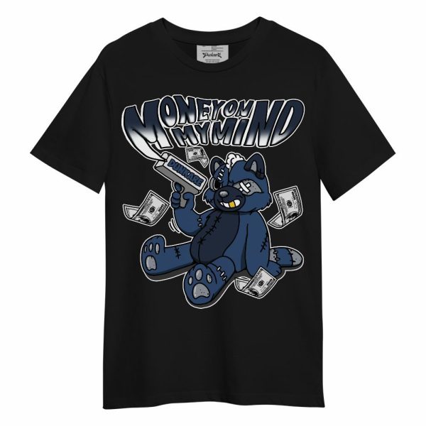 Midnight Navy 4s Shirt - Money On My Mind Raccoon Unisex Shirt Matching Jordan Shirt Jezsport.com