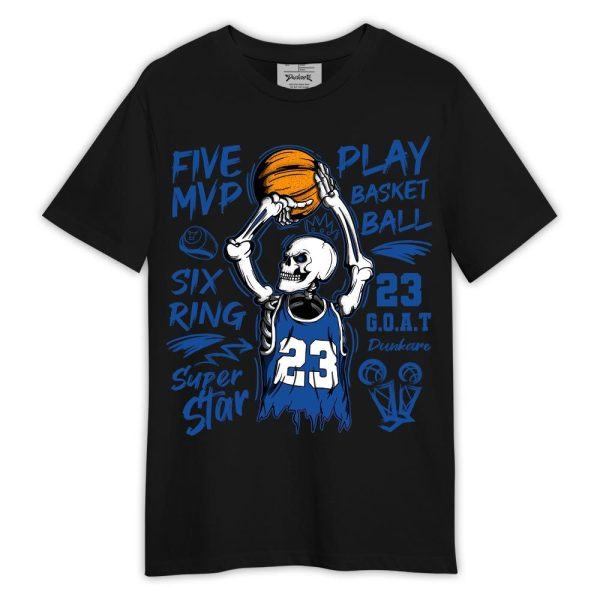 Low Space Royal 11s Shirt, 23 G.O.A.T Skeleton Shirt Outfit Matching Jordan Shirt Jezsport.com