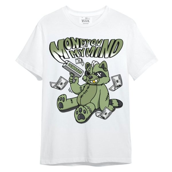 Oil Green 4s Shirt - Money On My Mind Raccoon Unisex Shirt Jezsport.com