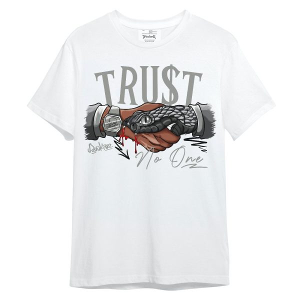 Paris Cement Grey 4s Shirt, Snake Trust No One Unisex Shirt Matching Jordan Shirt Jezsport.com