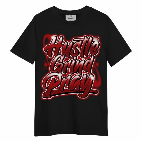 Red Taxi 12s Shirt - Hustles And Prayer Graphic Unisex Shirt Matching Jordan Shirt Jezsport.com