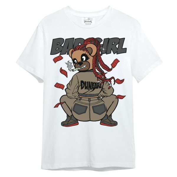 Olive 9s Shirt - Rebellious Girl Bear Unisex Shirt Jezsport.com