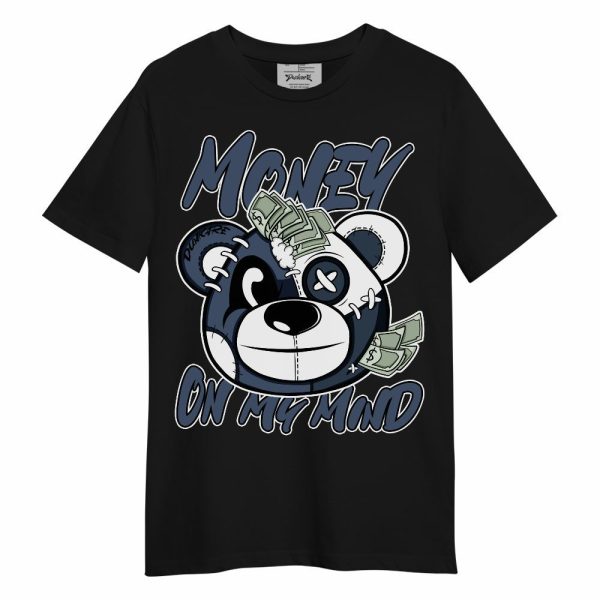 Low Diffused Blue 11s Shirt - Money On My Mind Bear Shirt Unisex Oufit Unisex Shirt Matching Jordan Shirt Jezsport.com