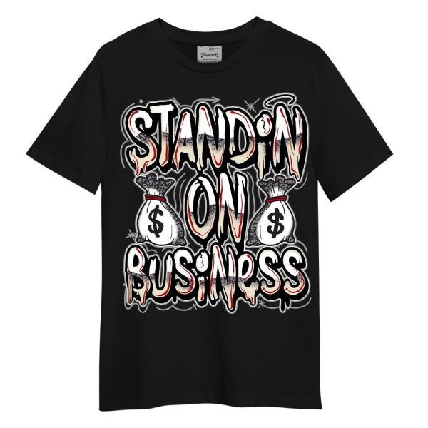 Cement Grey 3s Shirt - Standin' Business Graphic Shirt Unisex Matching Jordan Shirt Jezsport.com