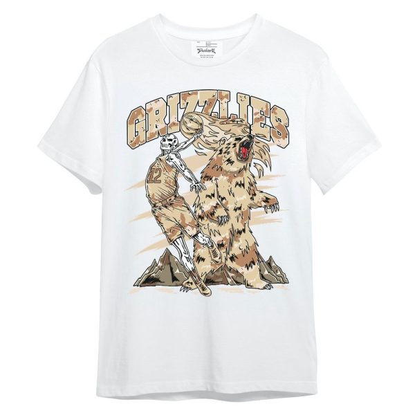 Desert Camo 3s Shirt - Grizzly Bear Skeleton Unisex Shirt Matching Jordan Shirt Jezsport.com