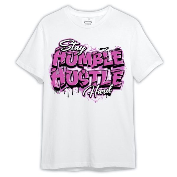 Hyper Violet 4s Shirt, Stay Humble Huslte Hard Shirt Outfit Matching Jordan Shirt Jezsport.com