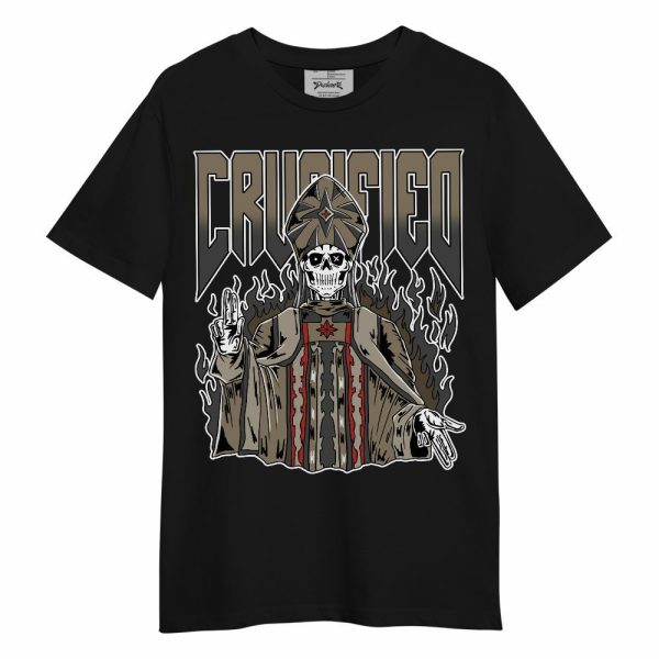 Olive 9s Shirt - Crucified Skeleton Unisex Shirt Jezsport.com