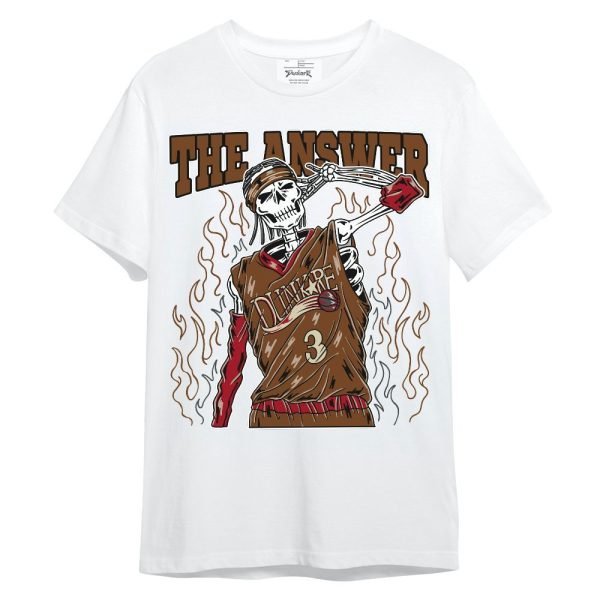 Archaeo Brown 5s Shirt - Allen Answer Skeleton Unisex Shirt Matching Jordan Shirt Jezsport.com