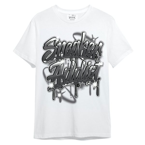 White Thunder 4s Shirt - Addiction Sneakers Graphic Unisex Shirt Jezsport.com