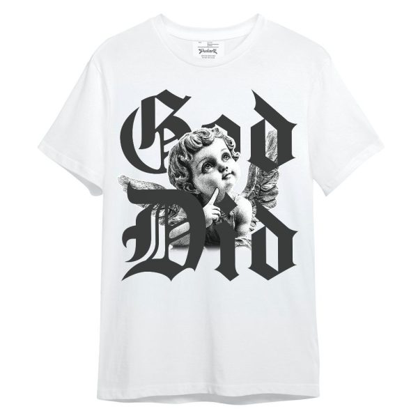 White Thunder 4s Shirt, God Did Angel Unisex Shirt Matching Jordan Shirt Jezsport.com