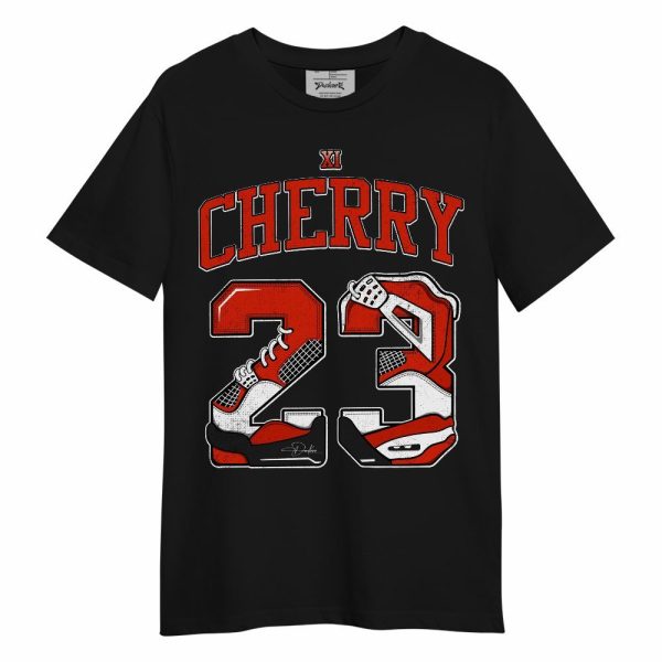 Retro Cherry 11s Shirt, Number 23 4s Unisex Shirt Matching Jordan Shirt Jezsport.com