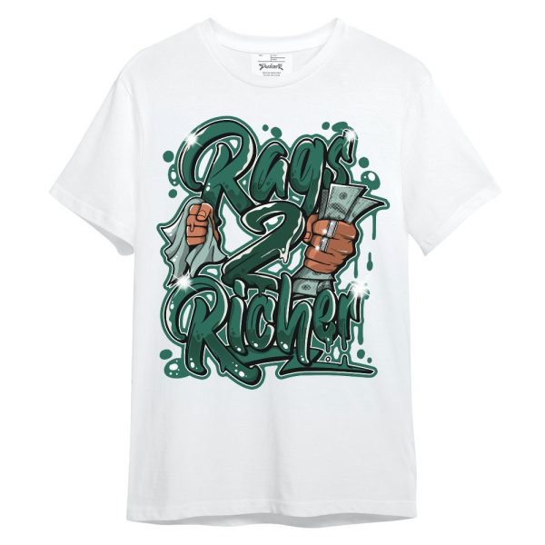 Oxidized Green 4s Shirt - Rag 2 Rich Graphic Unisex Shirt Matching Jordan Shirt Jezsport.com