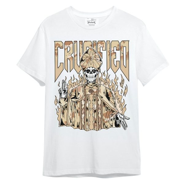 Desert Camo 3s Shirt - Crucified Skeleton Unisex Shirt Matching Jordan Shirt Jezsport.com