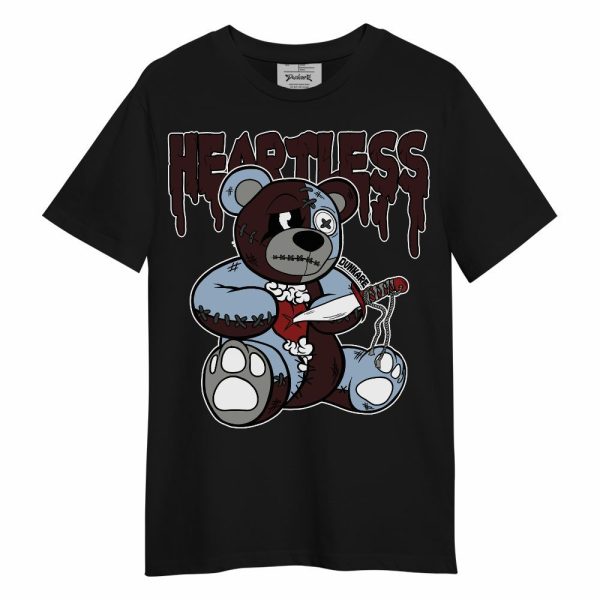 Burgundy 5s Shirt - Heartless Bear Unisex Shirt Matching Jordan Shirt Jezsport.com